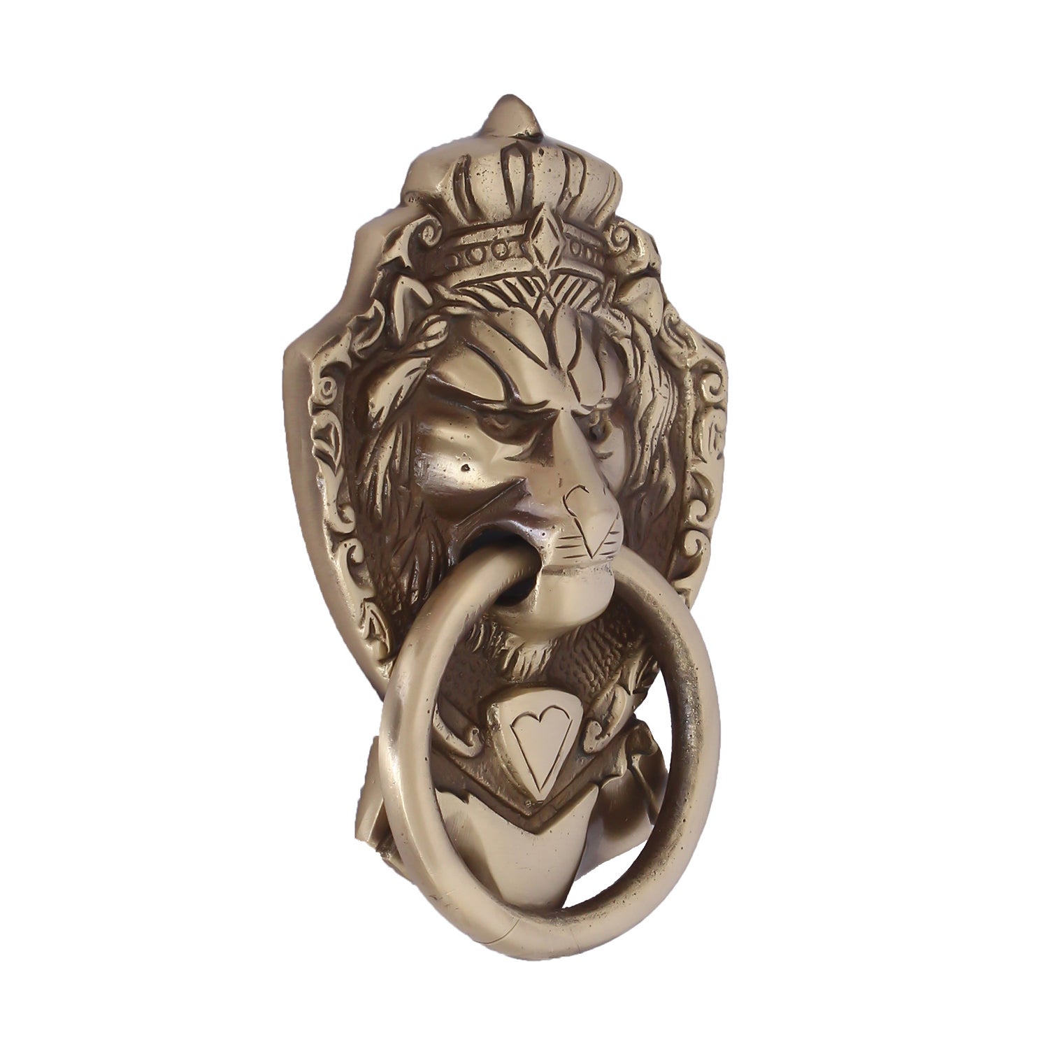 Golden Victorian Style Lion Shape Brass Door Knocker Kafalo