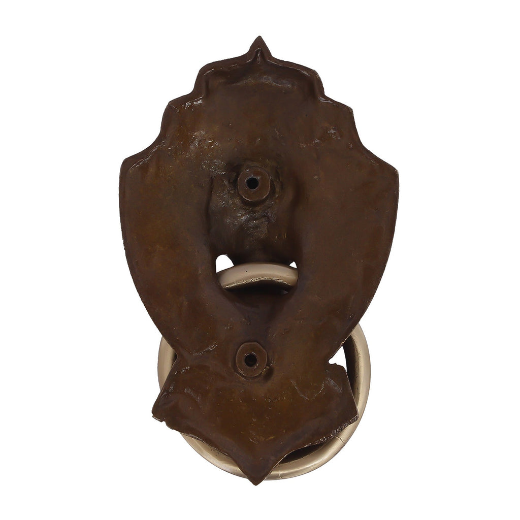 Golden Victorian Style Lion Shape Brass Door Knocker Kafalo