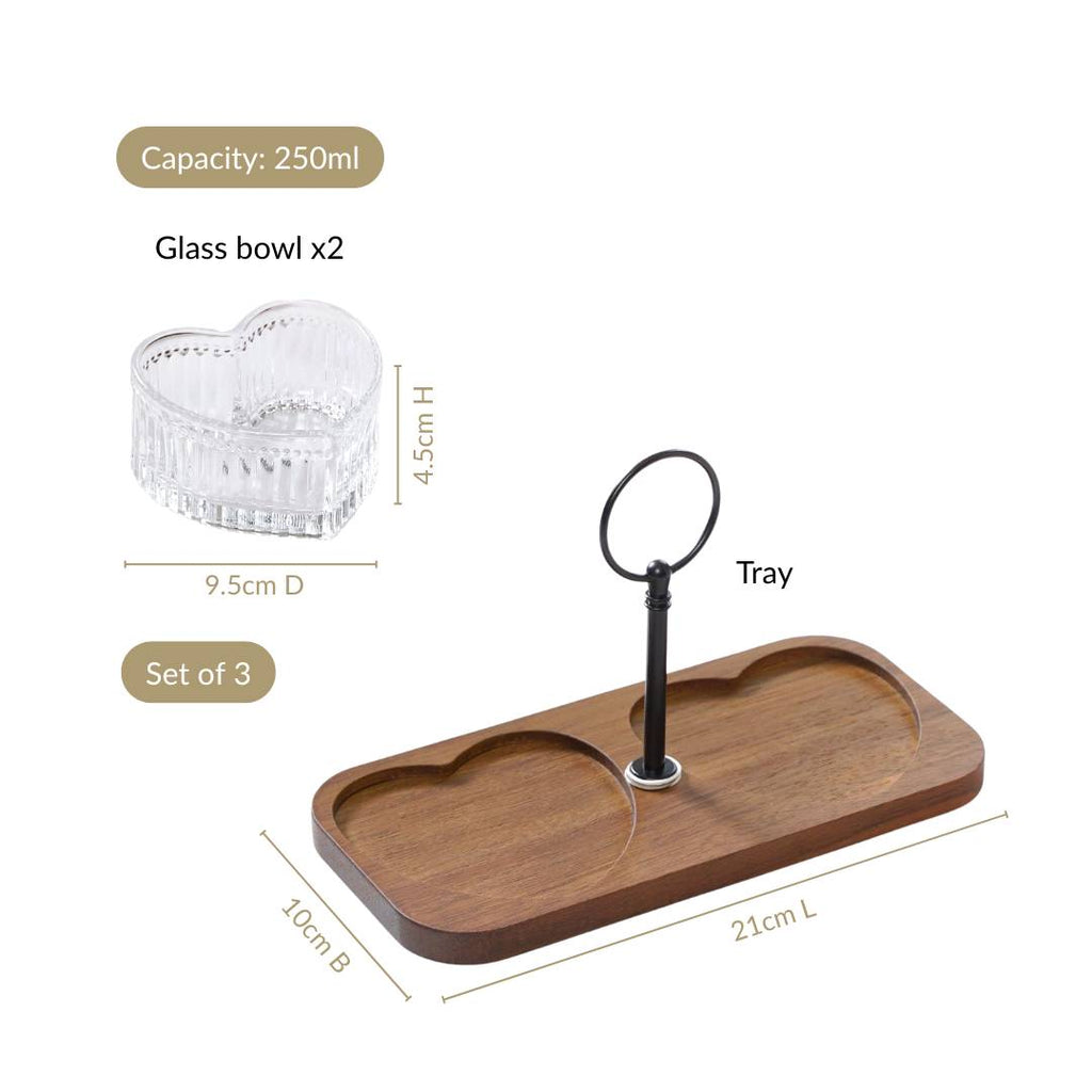 Two Hearts Platter Set Nestasia