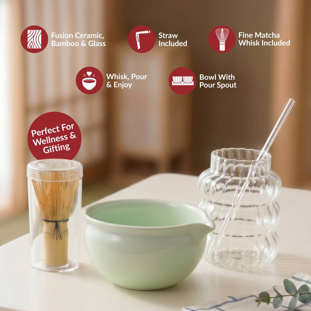 Matcha Tea Brewing Set Of 4 Nestasia