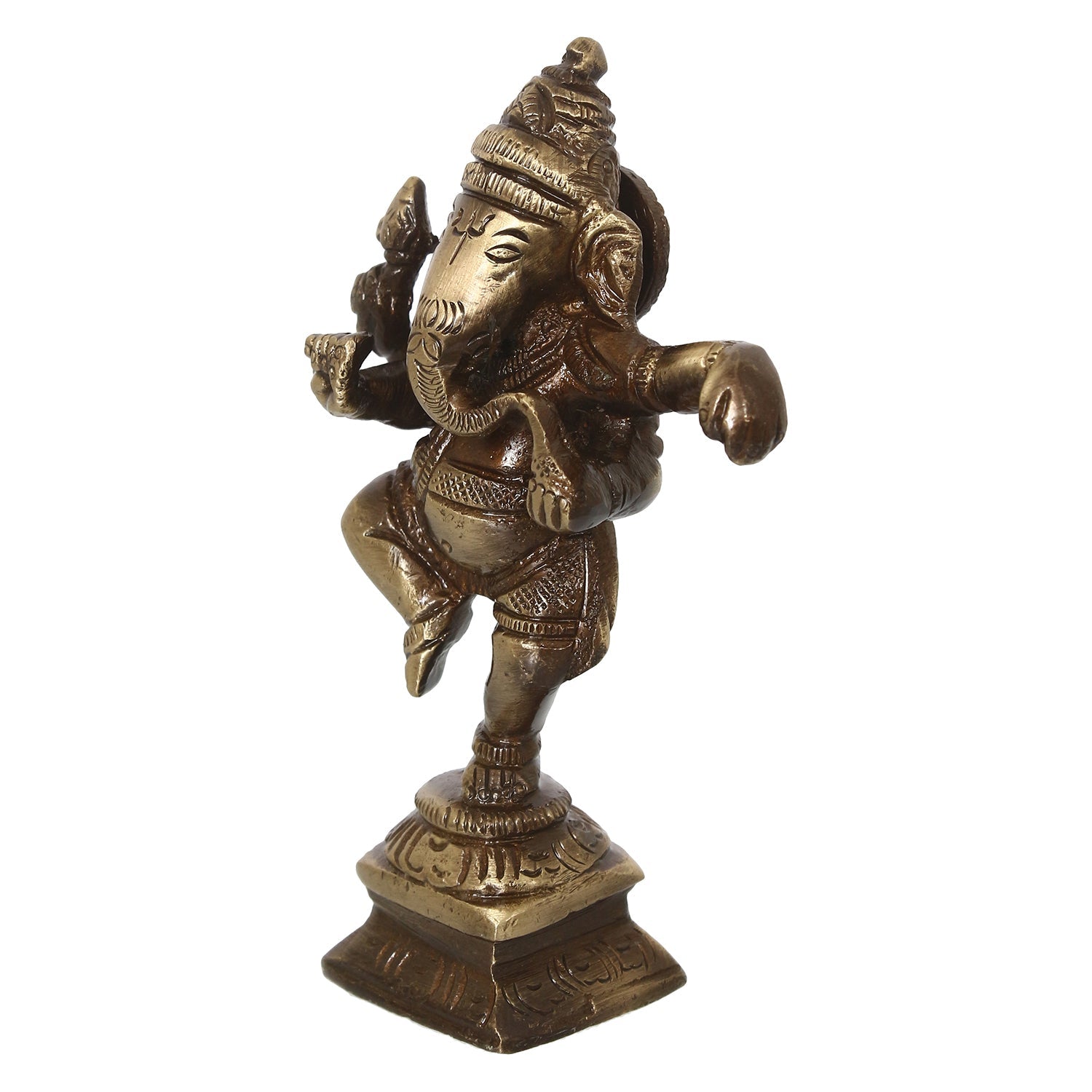 Brass Dancing Lord Ganesha Idol For Home Kafalo