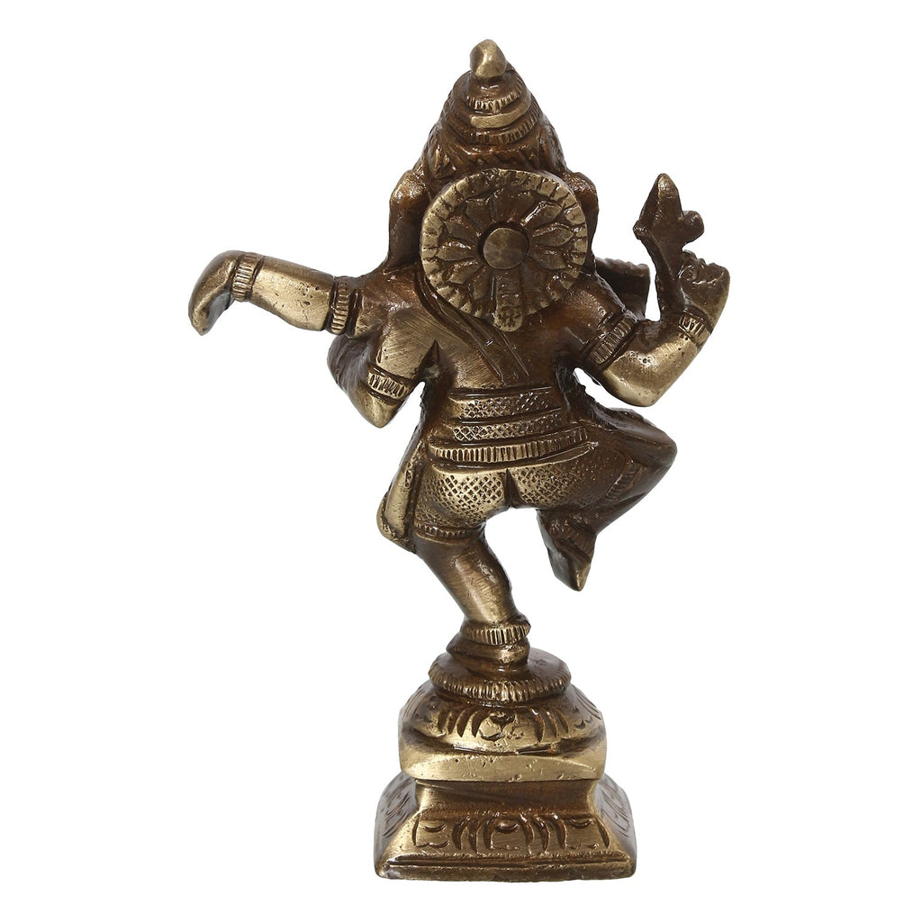 Brass Dancing Lord Ganesha Idol For Home Kafalo