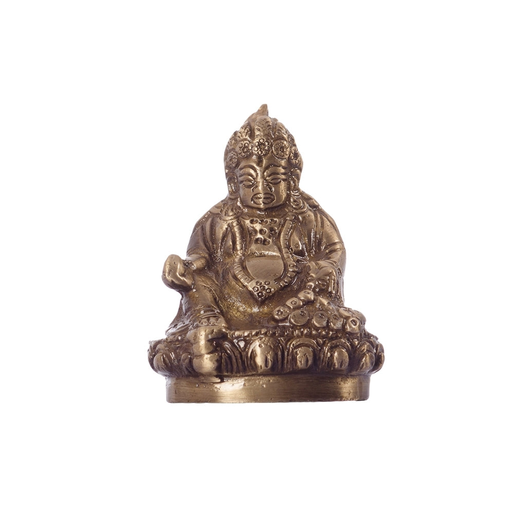 Golden Brass Lord Kuber Statue God Idol Kafalo