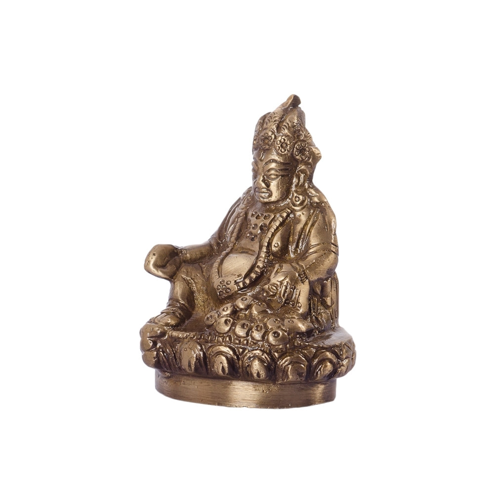 Golden Brass Lord Kuber Statue God Idol Kafalo