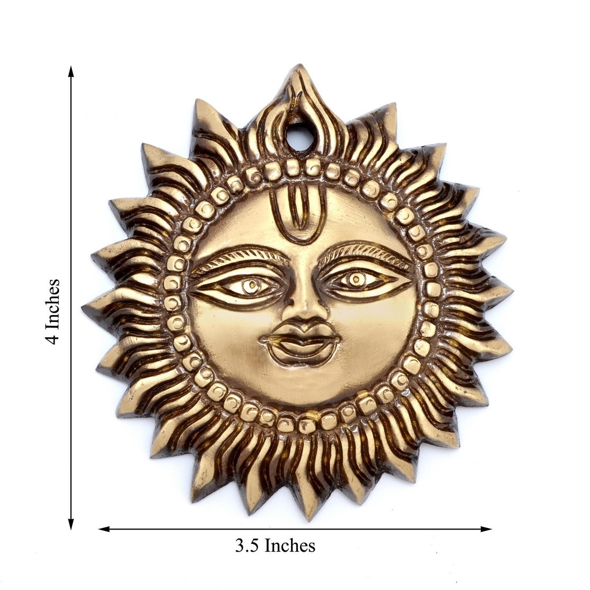 Decorative Golden Brass Sun Wall Hanging Kafalo