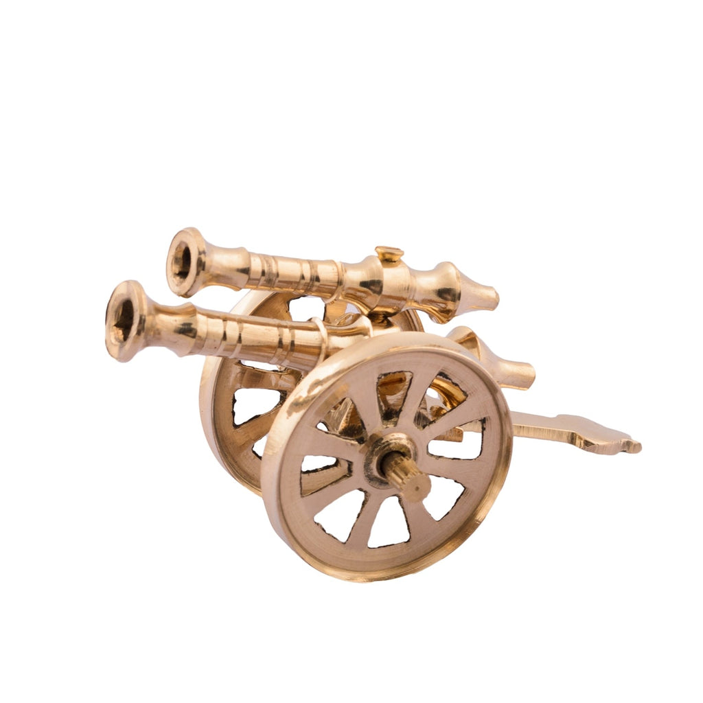 Gold Brass Decorative Cannon Showpiece for Home DÃ©cor Kafalo