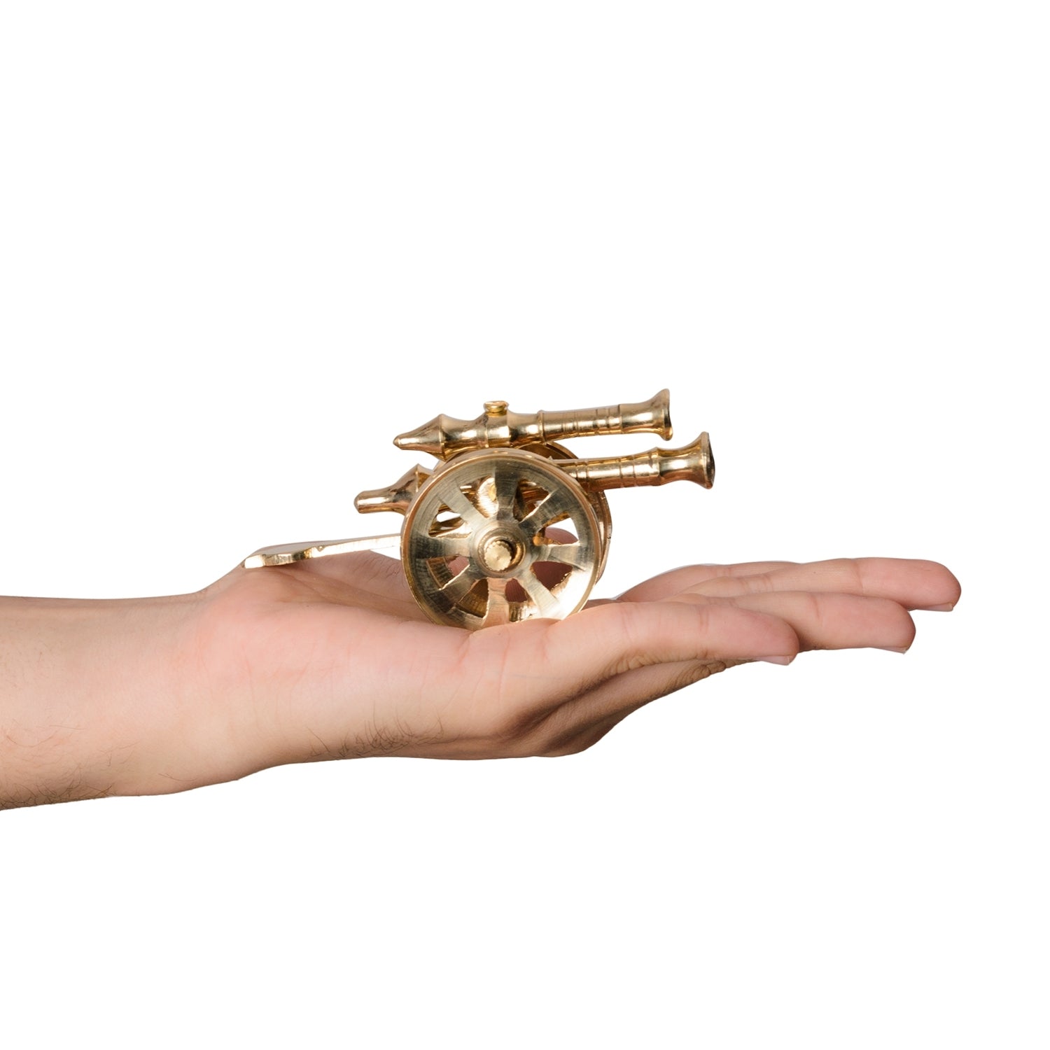 Gold Brass Decorative Cannon Showpiece for Home DÃ©cor Kafalo