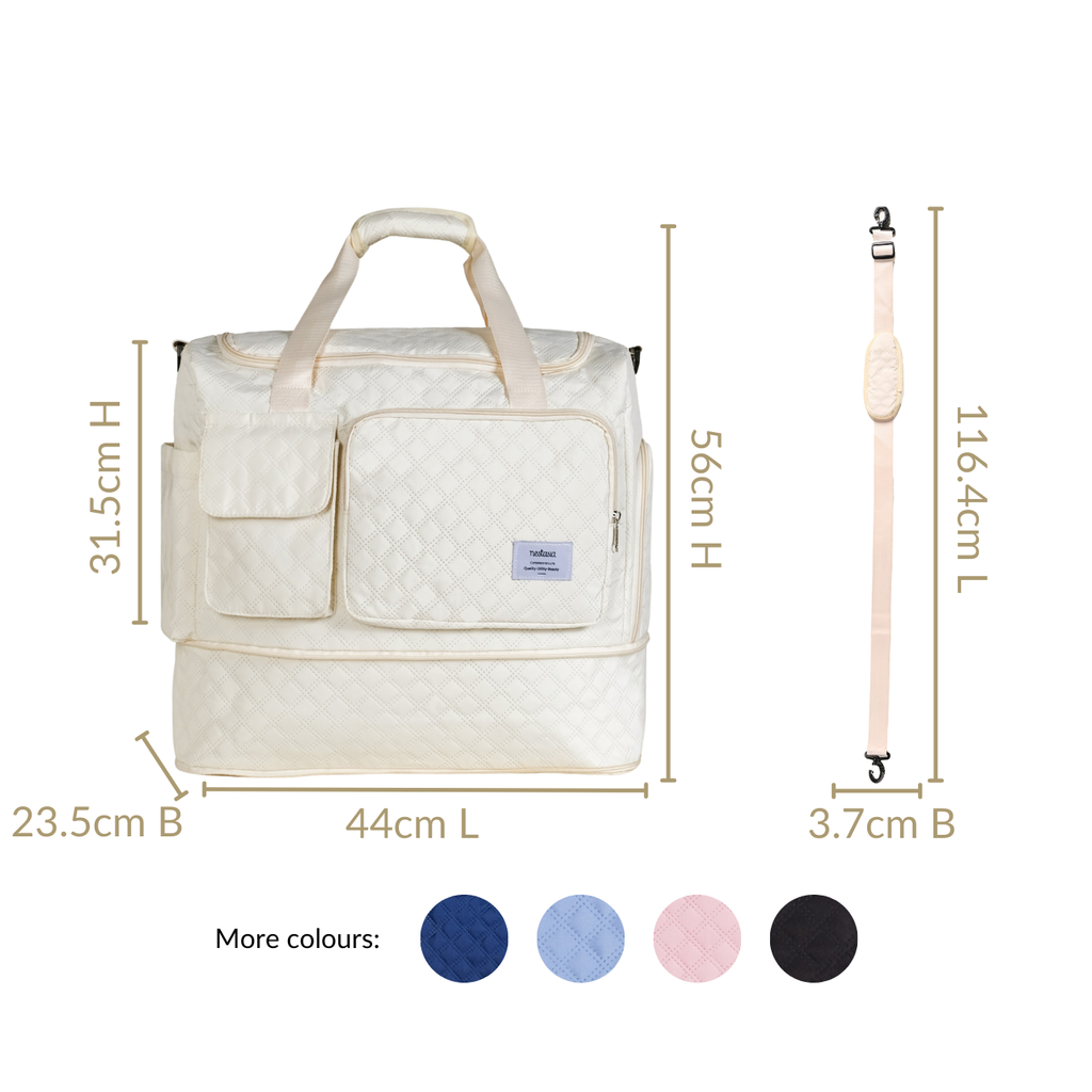 Off-White Dova Adjustable Gym Duffle Bag Nestasia