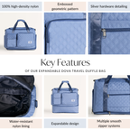 Expandable Dova Travel Duffle Bag Nestasia