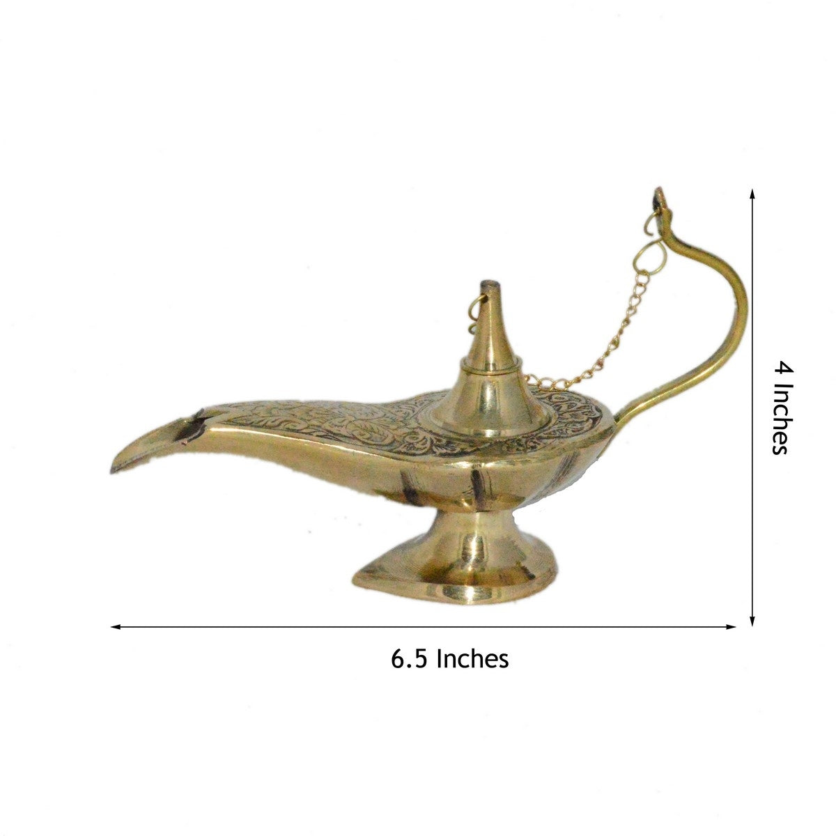 Genie Chirag Brass Decorative Showpiece Kafalo