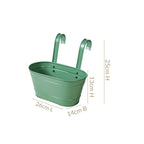 Decorative Hanging Planter Sage Green Set Of 2 Nestasia