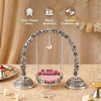 Silver Plated Brass Arch Laddoo Gopal Jhula Nestasia