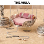 Silver Plated Brass Arch Laddoo Gopal Jhula Nestasia