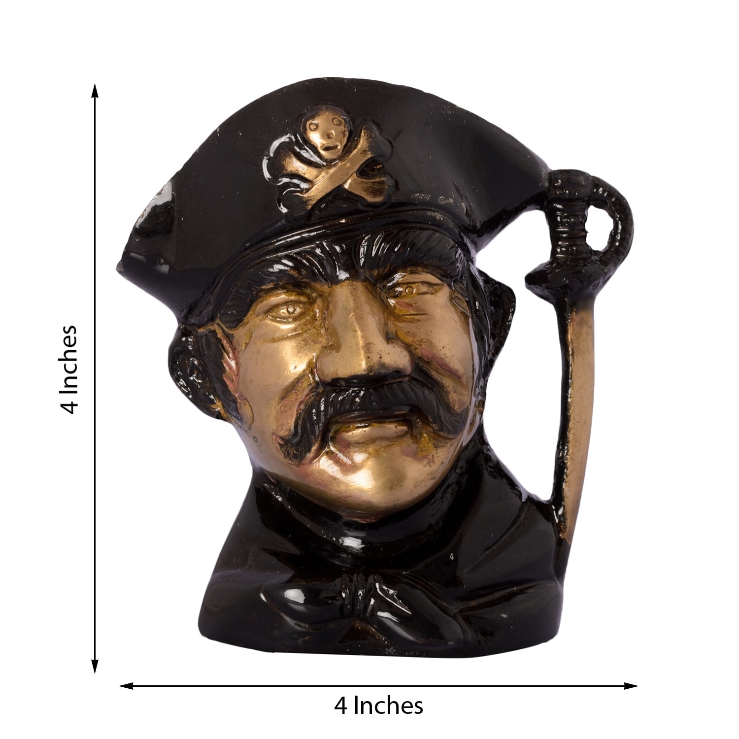 Antique Finish Pirates Brass Metal Pen Stand Table Organizer Kafalo