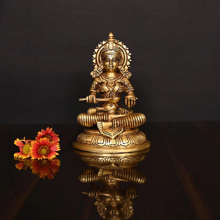 Brass Superfine Annapurna Devi Statue (8 Inch) Vedansh Craft