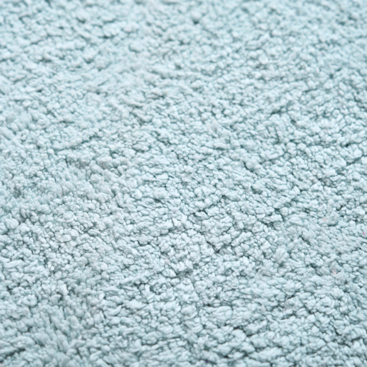 Baby Blue Pom Pom Tufted Cotton Anti Slip Floor Mat 88x47cm Nestasia