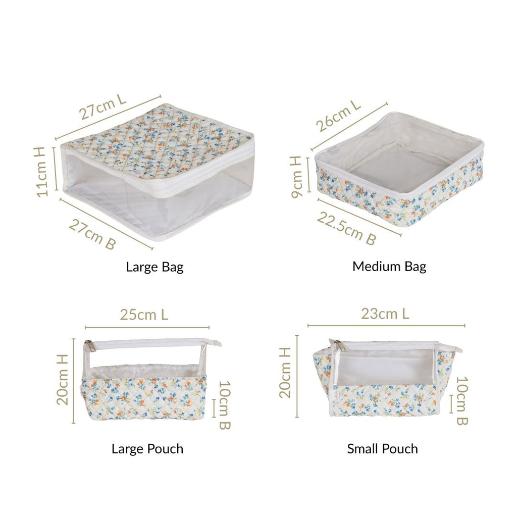 Backpacker Organiser Essentials Set Of 4 Nestasia