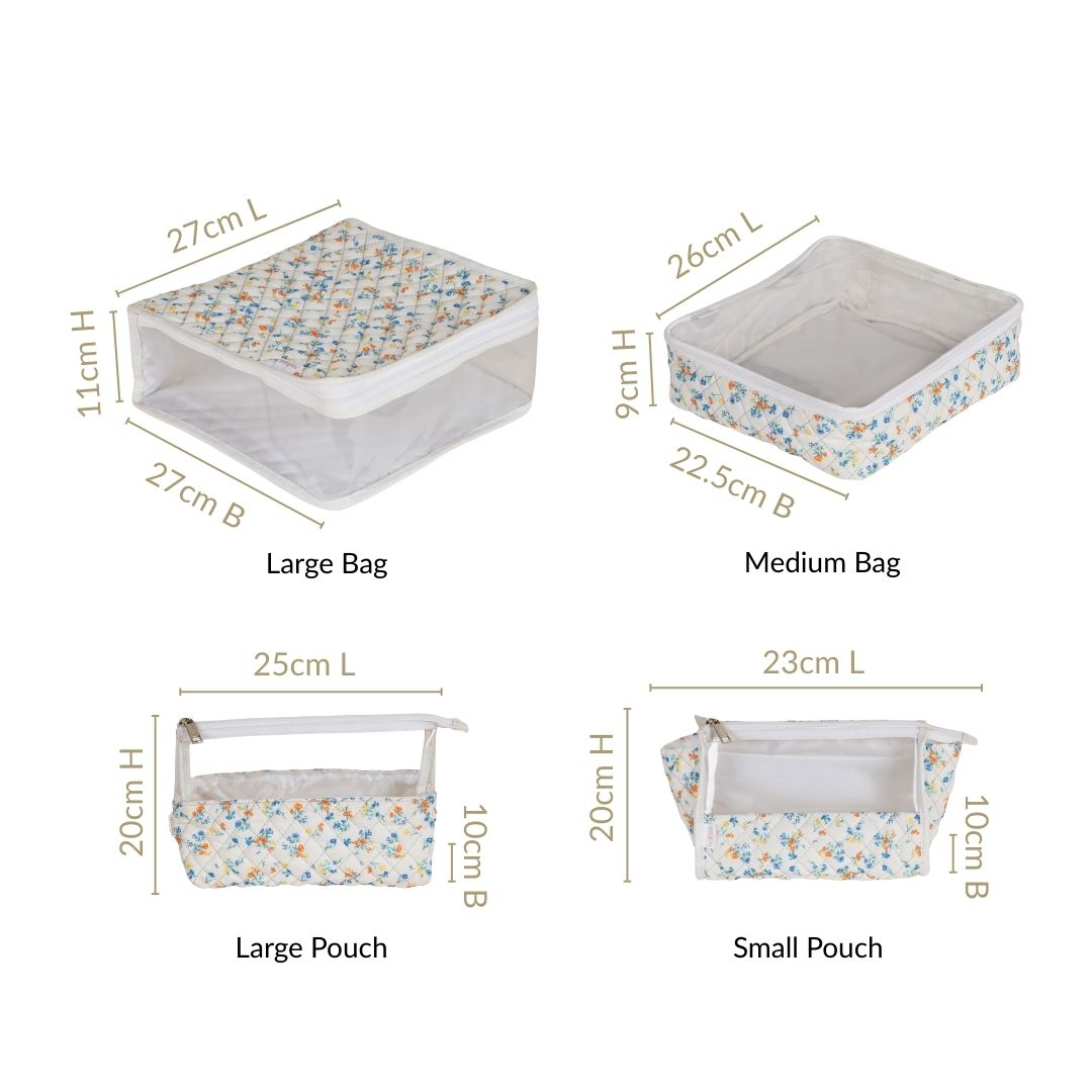 Backpacker Organiser Essentials Set Of 4 Nestasia