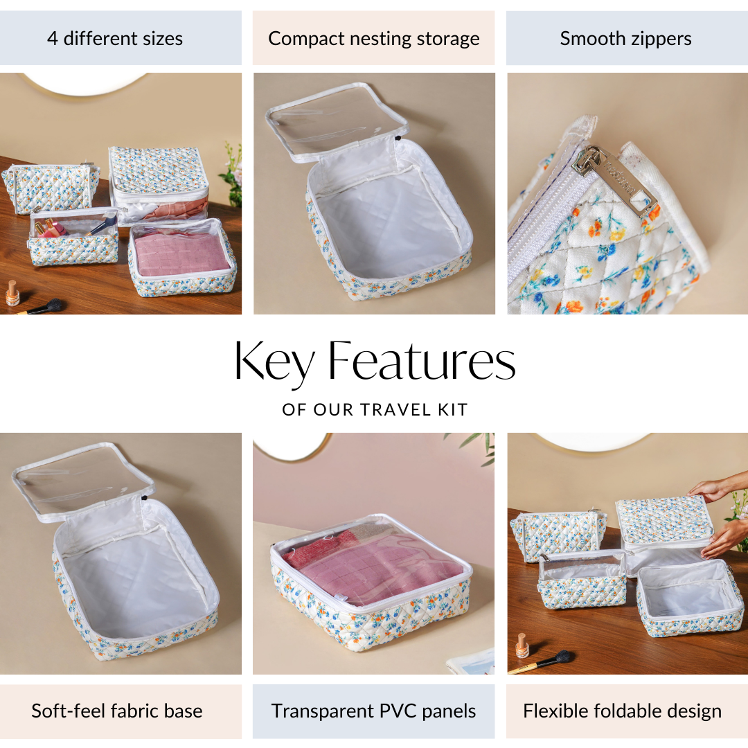 Backpacker Organiser Essentials Set Of 4 Nestasia