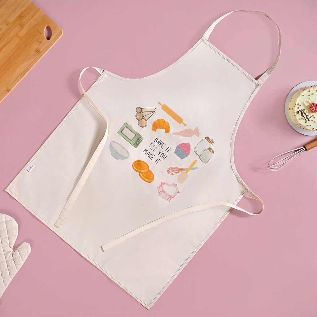 Baker Mode Apron Mitten Pot Holder Set Of 3 Nestasia
