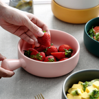 Baking Bowl with Handle Pink Nestasia