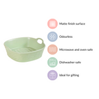 Sage Green Large Ceramic Serving Bowl 800 ml Nestasia