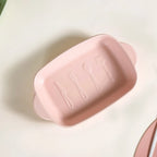 Ceramic Casserole Dish With Double Handle Pink 650 ml Nestasia