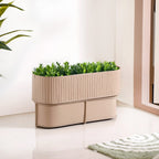 Balcony Box Planter With Stand Taupe Nestasia