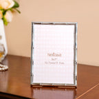 Silver Chic Bamboo Design Photo Frame Large 13x18cm Nestasia
