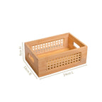 Bamboo Wood Decorative Weave Storage Basket Nestasia