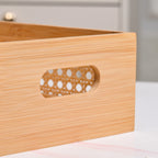 Bamboo Wood Decorative Weave Storage Basket Nestasia