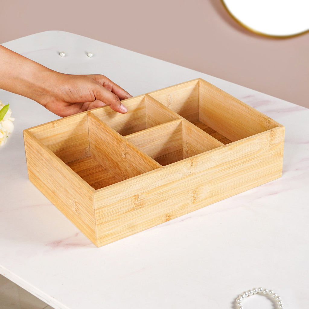 Bamboo Desk Drawer Organiser Nestasia