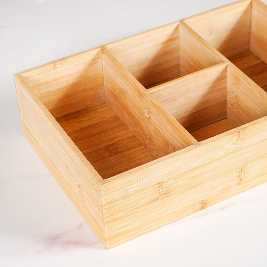 Bamboo Desk Drawer Organiser Nestasia