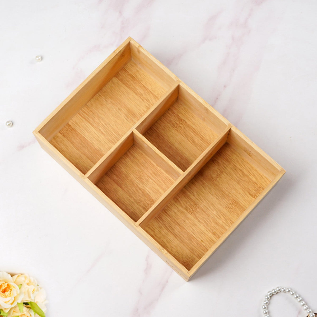 Bamboo Desk Drawer Organiser Nestasia
