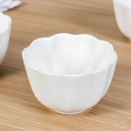 Bamboo Platter With Ceramic Bowls Set Of 5 Nestasia