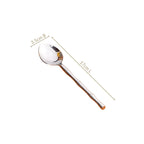 Bamboo Inspired Stainless Steel Table Spoon Set Of 6 Nestasia
