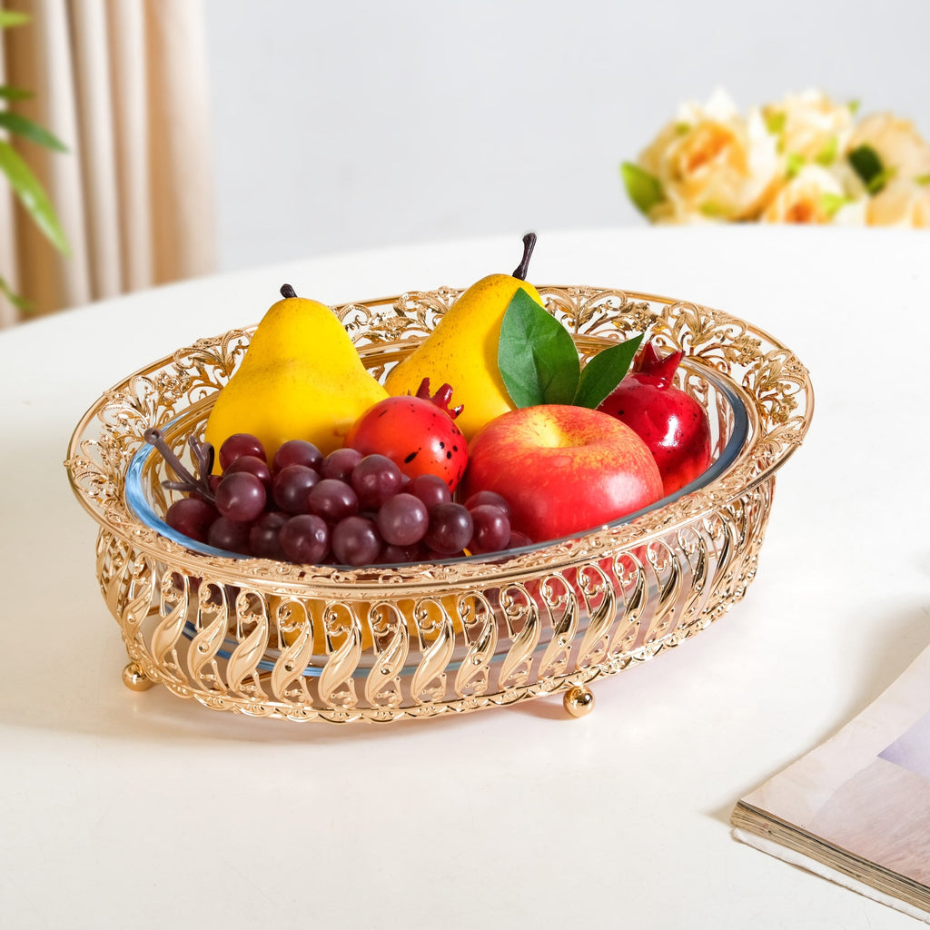 Baroque Galore Decorative Glass Bowl Nestasia