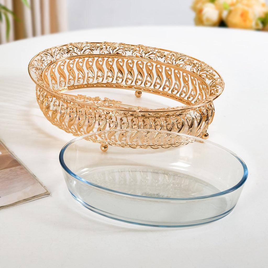 Baroque Galore Decorative Glass Bowl Nestasia