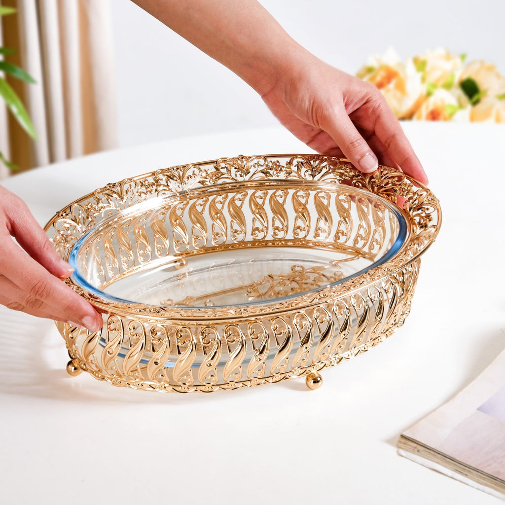 Baroque Galore Decorative Glass Bowl Nestasia