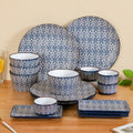 Baroque Navy Blue 16 Piece Dinner Set For 4 Nestasia
