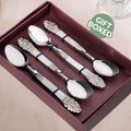Mother Of Pearl Baroque Dessert Spoon Set Of 4 Nestasia