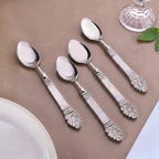 Mother Of Pearl Baroque Dessert Spoon Set Of 4 Nestasia