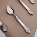 Mother Of Pearl Baroque Dessert Spoon Set Of 4 Nestasia