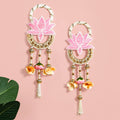 Beaded Lotus Wall Hanging Set Of 2 In Pink Nestasia