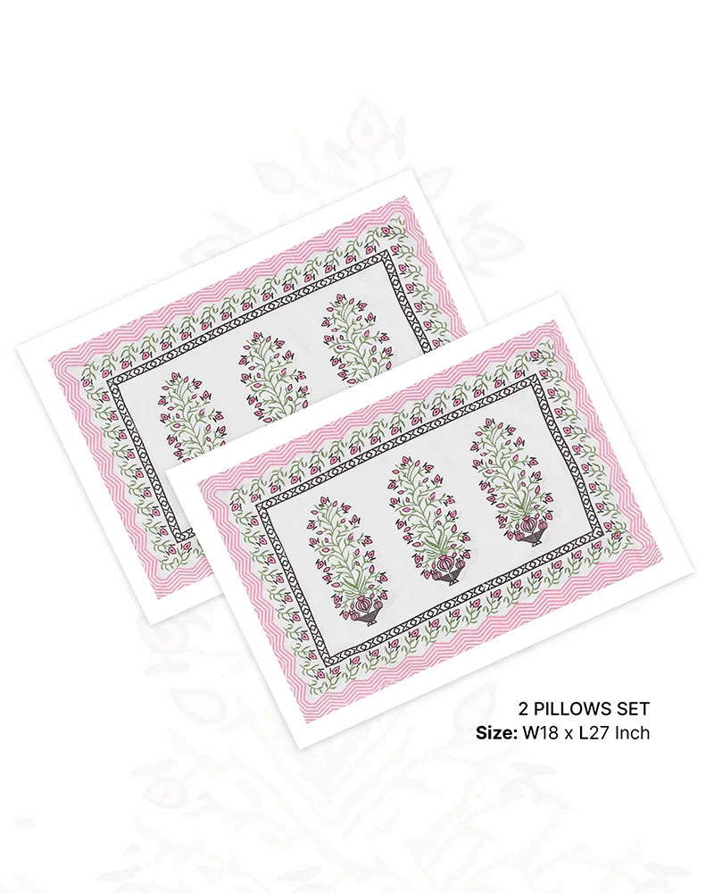 Cotton Double Bed Sheet Set for Queen Size Bed with Smooth Finish
