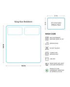 Comfortable Cotton Double Bedsheet King Size Set for Daily Use and Gifting