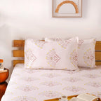Ultra Soft Daisy 180 TC Pure Cotton Bedding Set Of 3 King Size 275x275 cm Nestasia