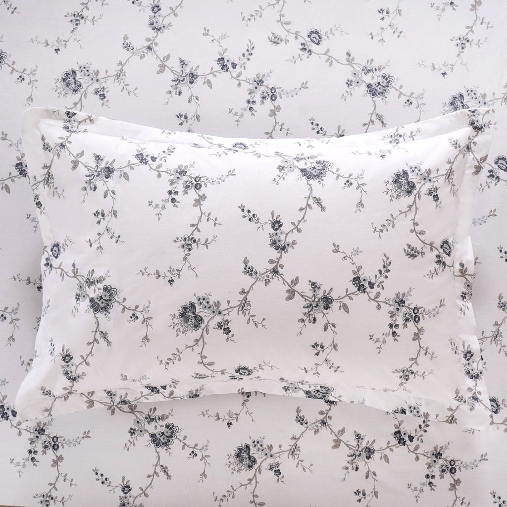 King Size Ultra Soft 100% Pure Cotton Bedding Set Dark Blue 275x275 cm