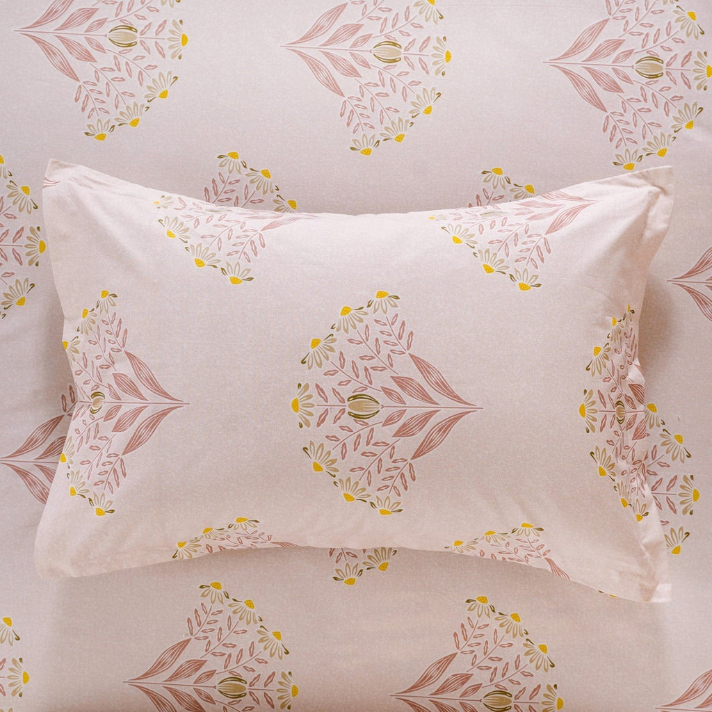 Ultra Soft Daisy 180 TC Pure Cotton Bedding Set Of 3 King Size 275x275 cm Nestasia