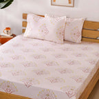 Ultra Soft Daisy 180 TC Pure Cotton Bedding Set Of 3 King Size 275x275 cm Nestasia